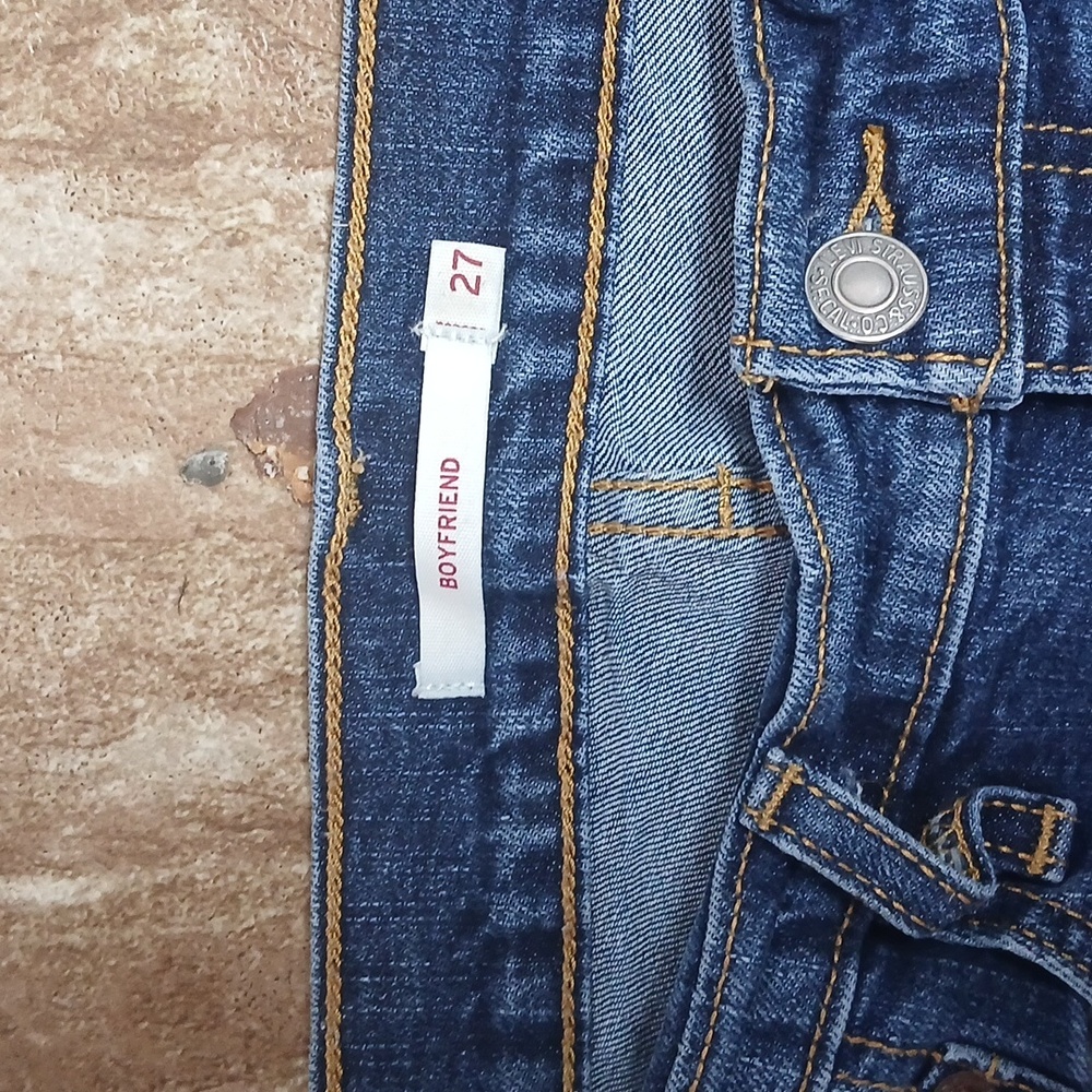 Levi Strauss Boyfriend Blue Jeans for Women Size 27 - Picture 3 of 6